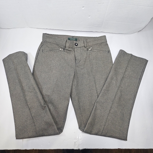 Ralph Lauren Black and White Houndstooth Pants - Picture 11 of 14